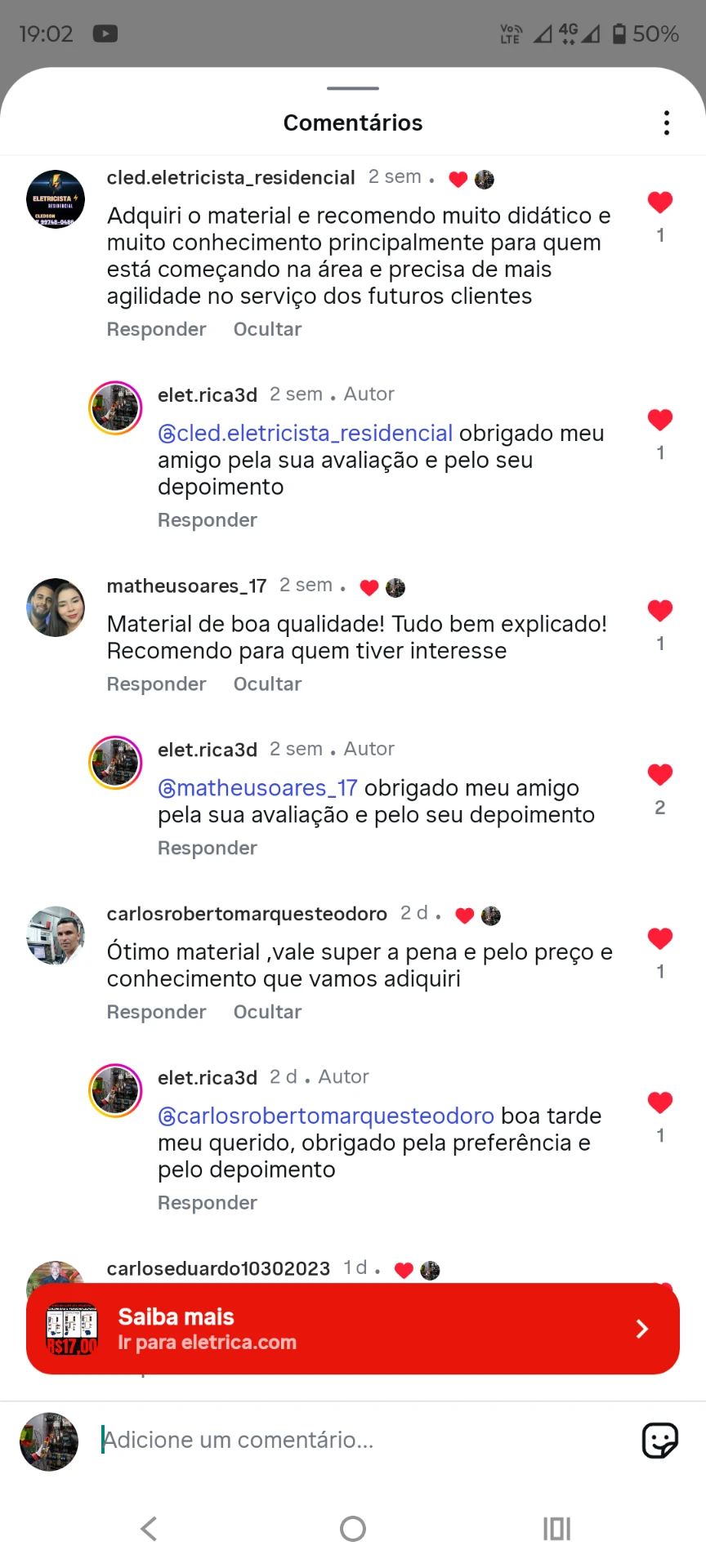 Depoimento real 1
